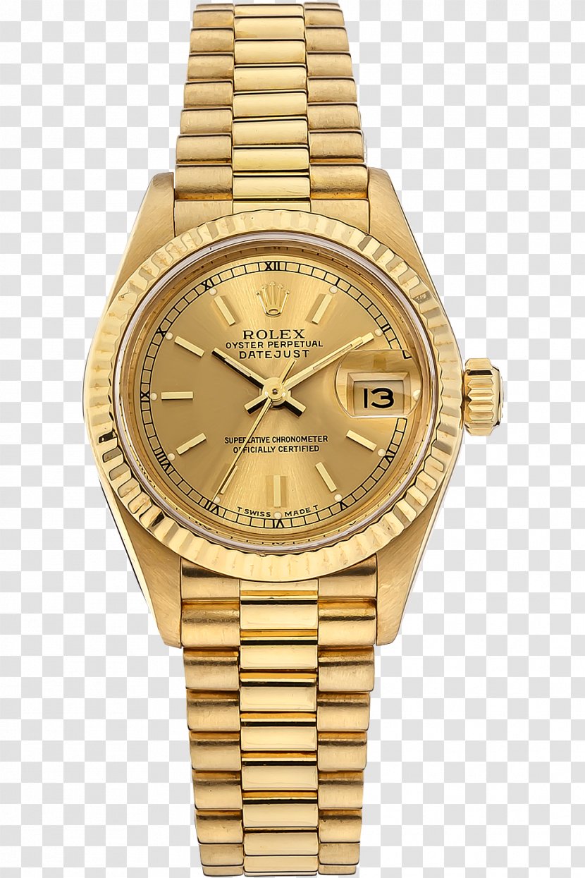 Rolex Datejust Daytona GMT Master II Submariner - Colored Gold - Luxury Watch Transparent PNG