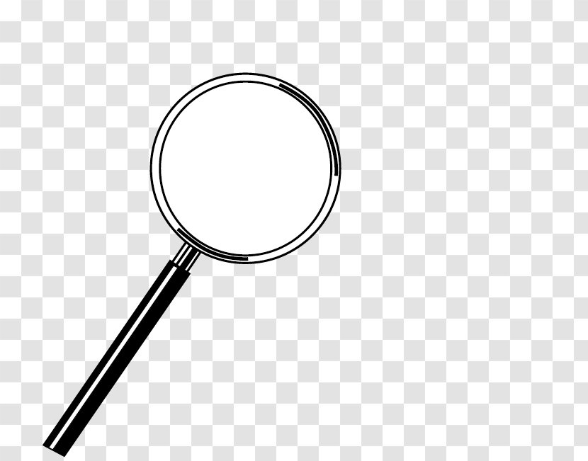 Magnifying Glass Euclidean Vector - Black And White Transparent PNG