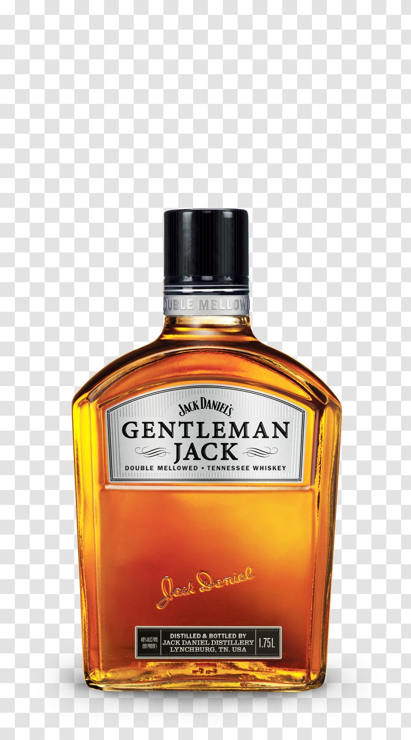 American Whiskey Tennessee Distilled Beverage Jack Daniel's - Glass Bottle Transparent PNG