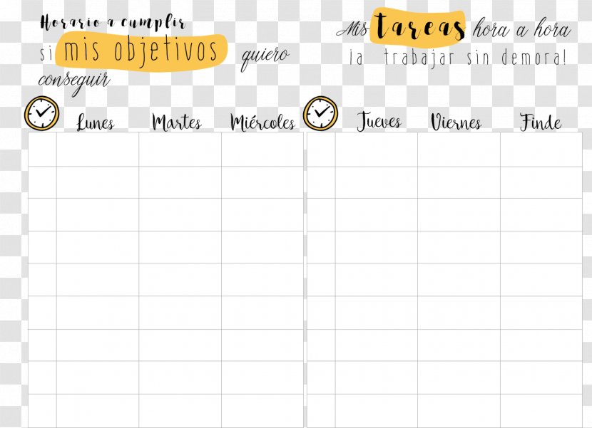 Diary Planning Organization Time Schedule - Cubrir Transparent PNG