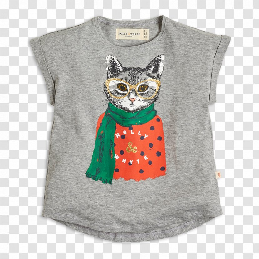 T-shirt Cat Blouse Sleeve Textile - Beauty Compassionate Printing Transparent PNG