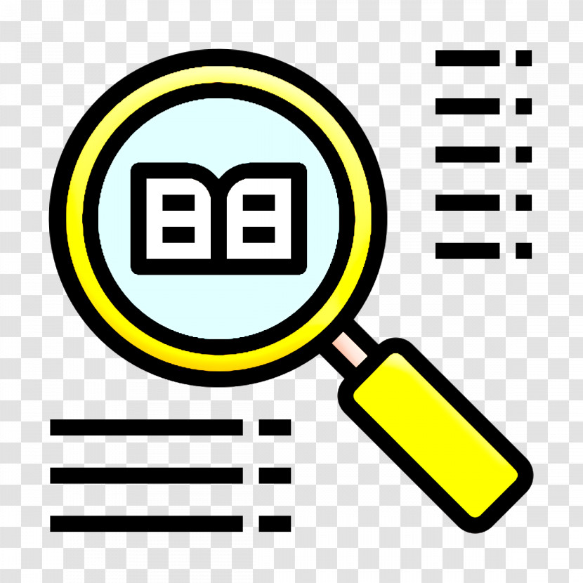 Book And Learning Icon Search Icon Transparent PNG