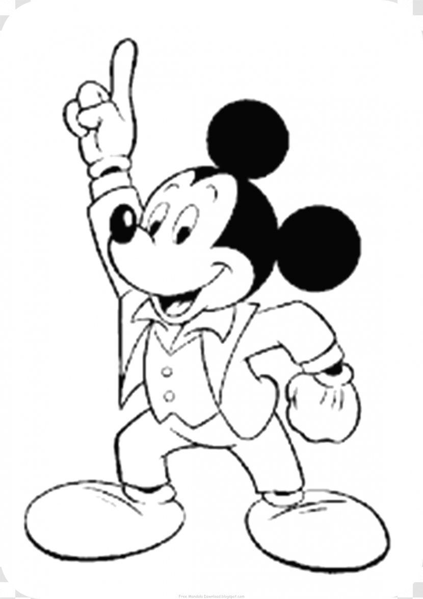 Mickey Mouse Minnie Coloring Book Christmas Pages - Thumb Transparent PNG