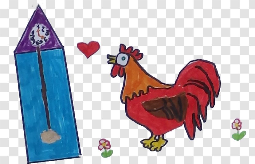 Rooster Cartoon Chicken As Food Beak - Coq Transparent PNG