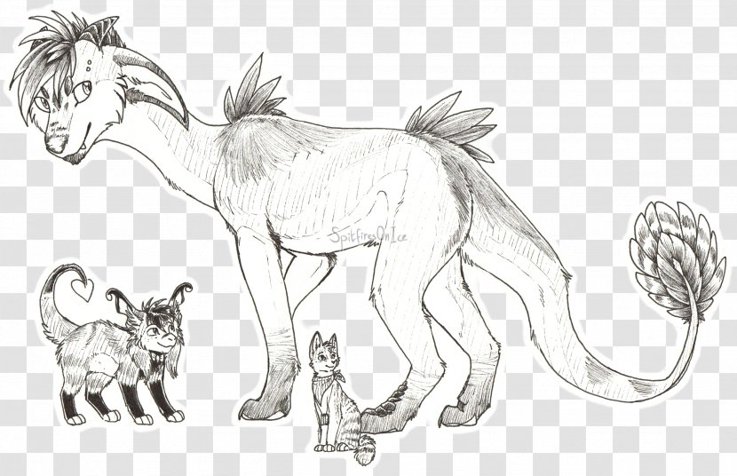 Lion Donkey Mustang Cat Mammal - Tail Transparent PNG