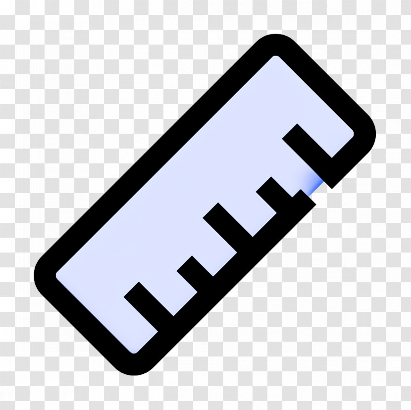 Ruler Icon Office Equipment Icon Transparent PNG