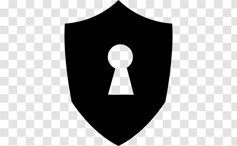 Keyhole Logo Door - Black - Shield Transparent PNG