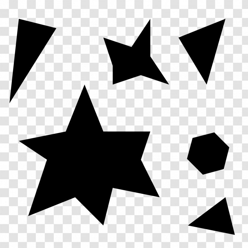 Star Line Particle - Fivepointed Transparent PNG