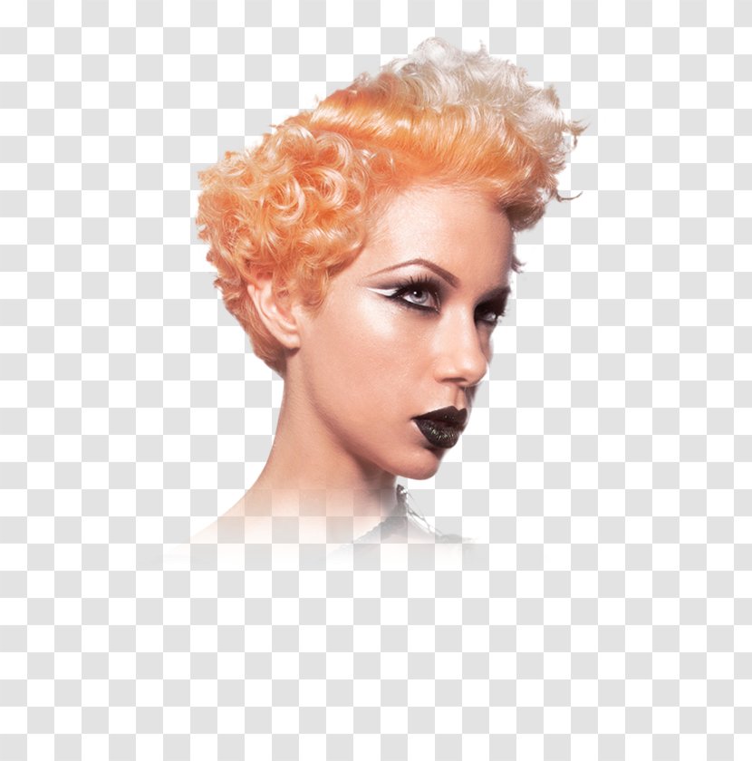 Blond Hair Coloring Long Afro Transparent PNG