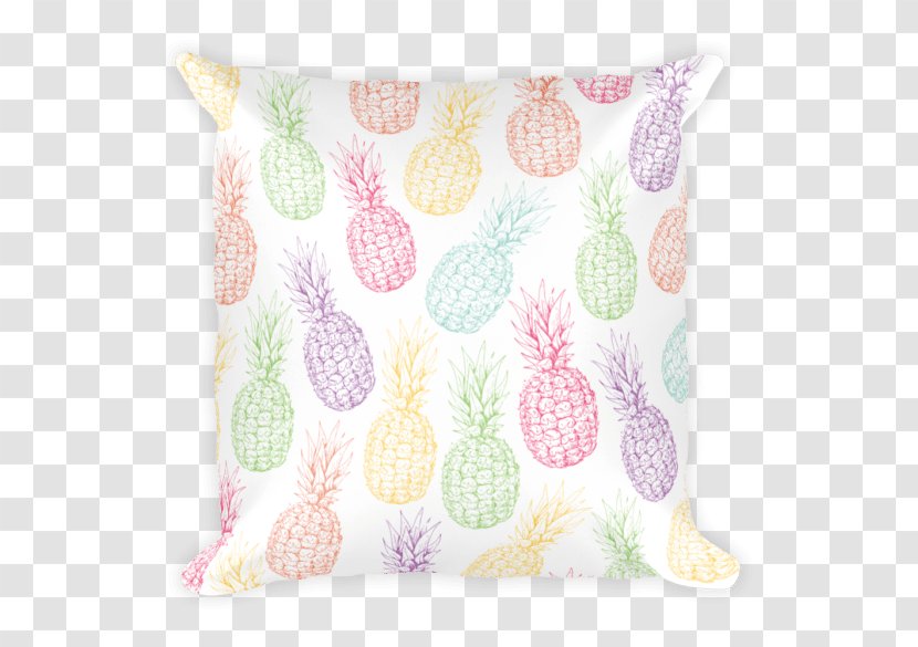 Throw Pillows Pineapple Towel Cushion - Polyester - Watercolor Transparent PNG