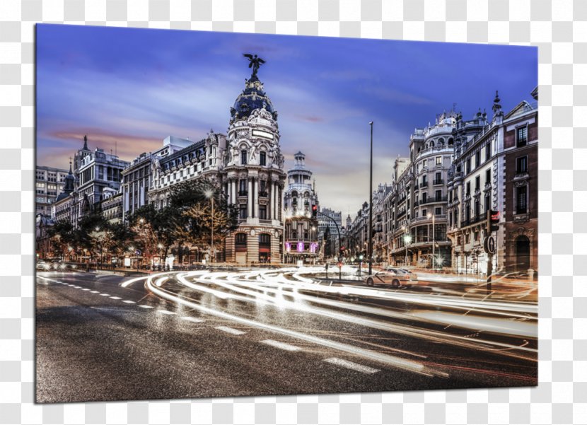 Gran Vía, Madrid Mural VP Plaza España Design Image Photography - Facade - Glass Display Transparent PNG