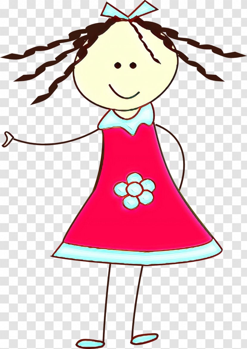 Cartoon Pink Clip Art Child Happy - Smile Transparent PNG