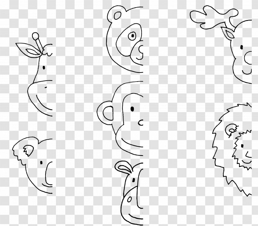 Coloring Book Drawing Line Art - Heart - Koala Transparent PNG