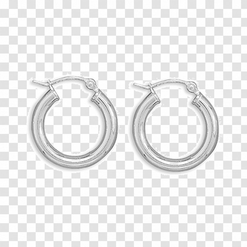 Earring Silver Jewellery Bijou Gold - Plating - Hoop Transparent PNG