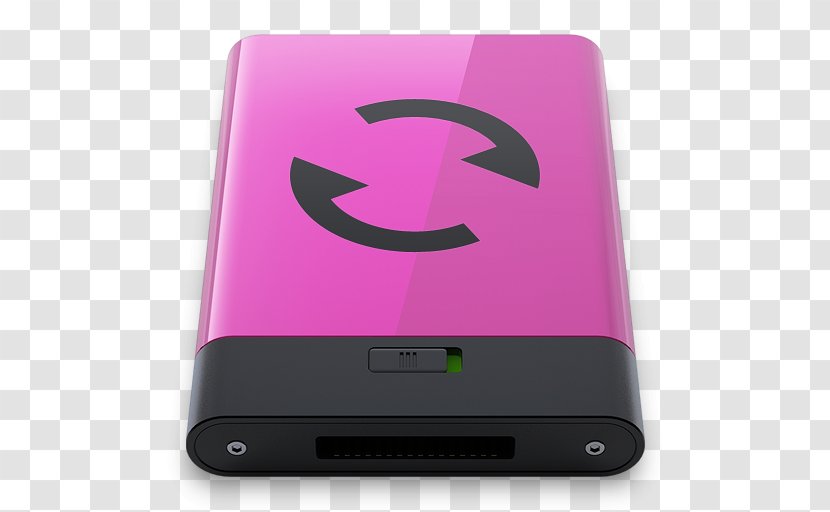 Pink Gadget Multimedia - Data - Sync B Transparent PNG