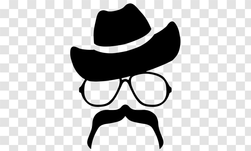 Moustache Silhouette Hat - Fedora Transparent PNG
