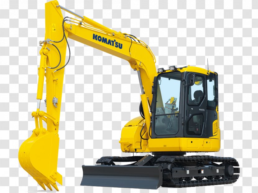 Komatsu Limited Compact Excavator Architectural Engineering Hydraulics - Continuous Track Transparent PNG