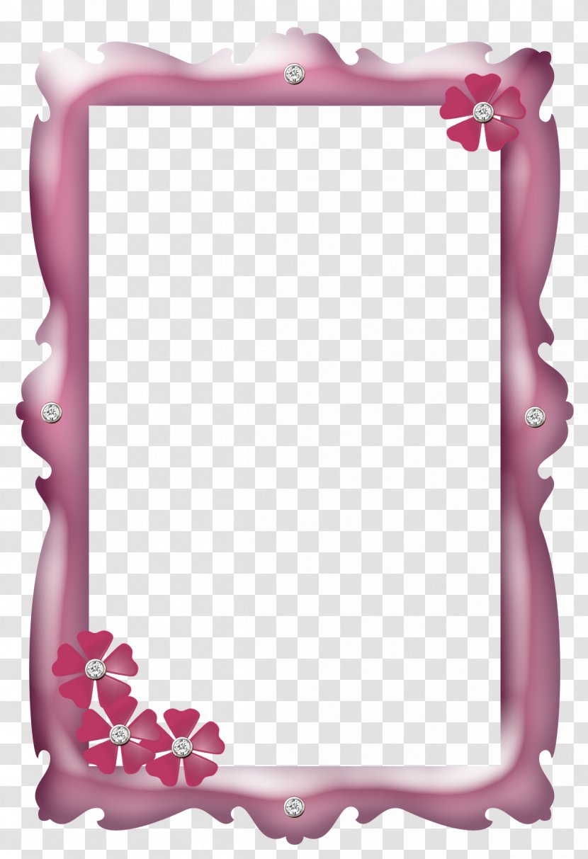 Picture Frame - Mirror - Magenta Rectangle Transparent PNG
