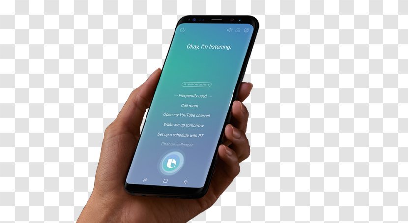 Samsung Galaxy S8 Note 8 Bixby Intelligent Personal Assistant - Electronic Device Transparent PNG
