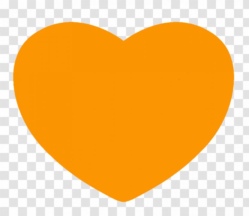 Heart Emoji Orange Clip Art - Smiley Transparent PNG