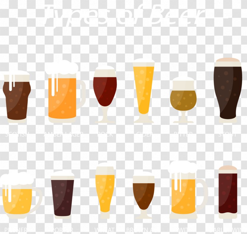 Beer Glassware Drink - Draught - Vector Hand-drawn Transparent PNG