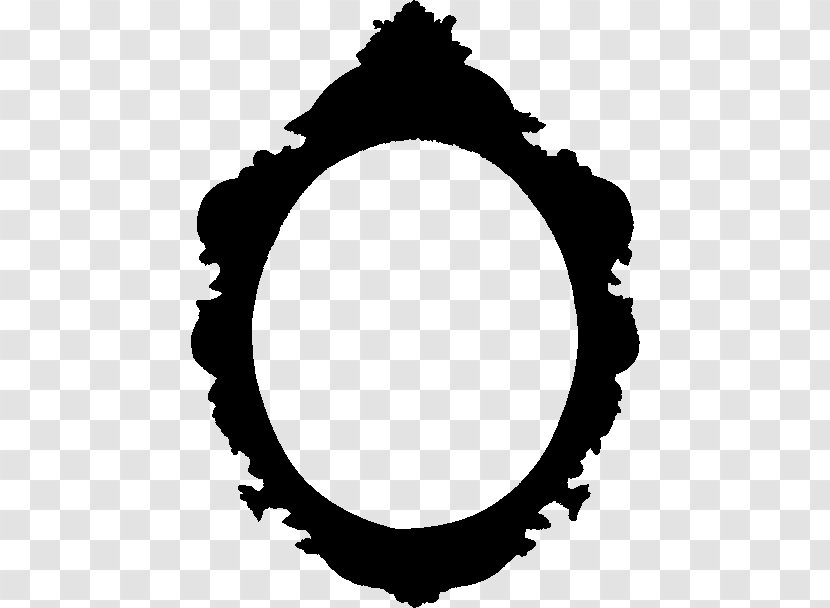 Circle Leaf - Oval - Blackandwhite Transparent PNG
