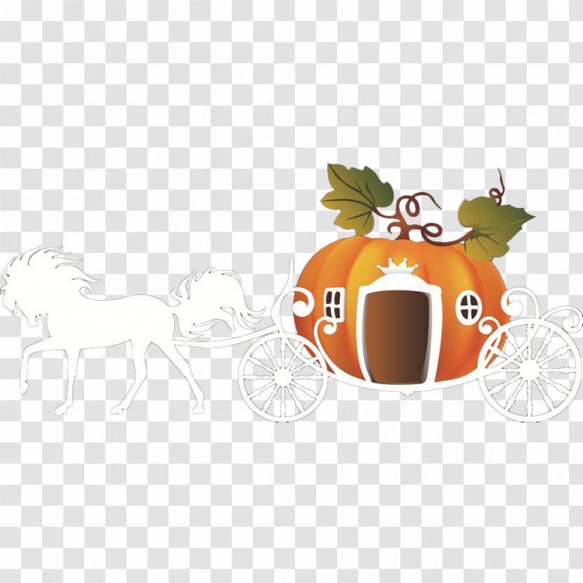 Cinderella Pumpkin Cartoon - Carriage Transparent PNG