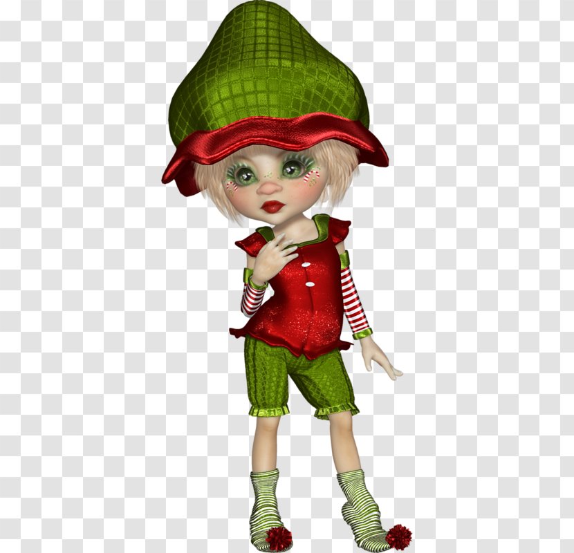 Christmas Elf Biscuits Doll Clip Art - Holiday - English Wordart Transparent PNG