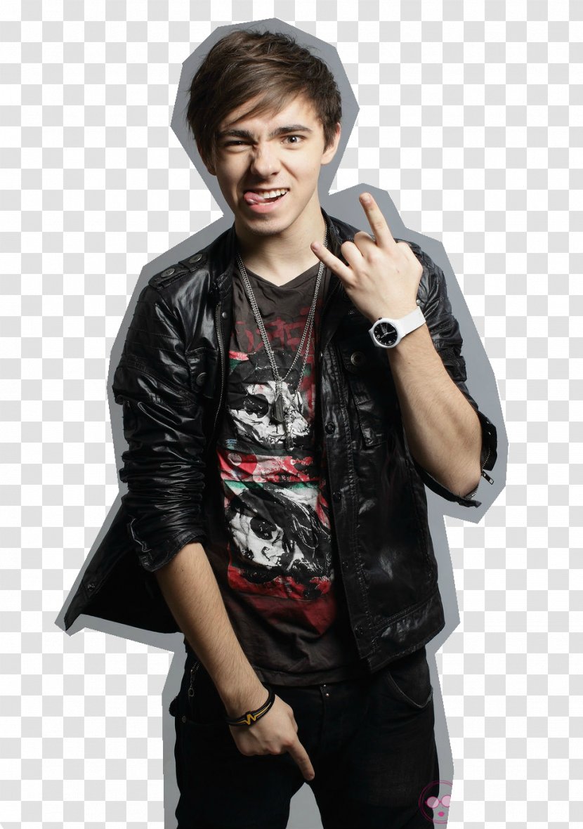 Nathan Sykes The Wanted Boy Band Leather Jacket Vamps - Rock Music - Fashion Transparent PNG