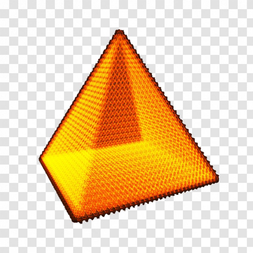 Orange Pyramid Clip Art - Gold - Golden Pyramids Material Transparent PNG
