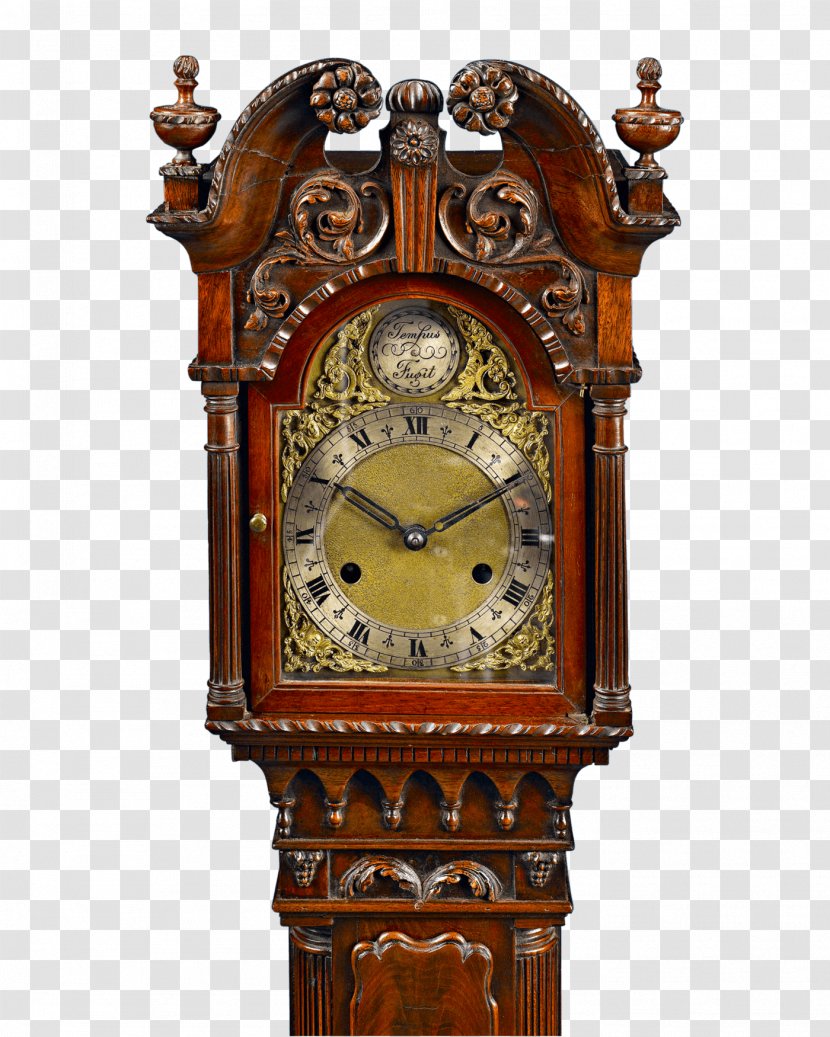 Floor & Grandfather Clocks Antique - Longcase Clock - Mahogany Transparent PNG