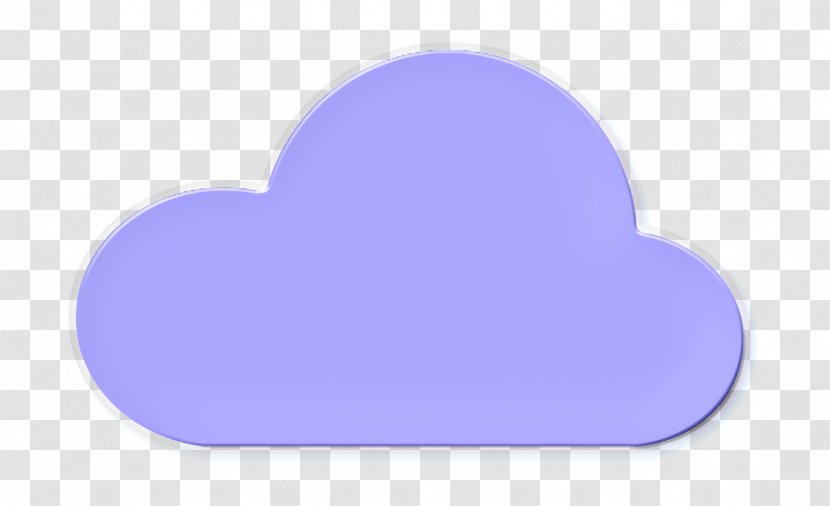 Cloud Icon - Sticker Electric Blue Transparent PNG