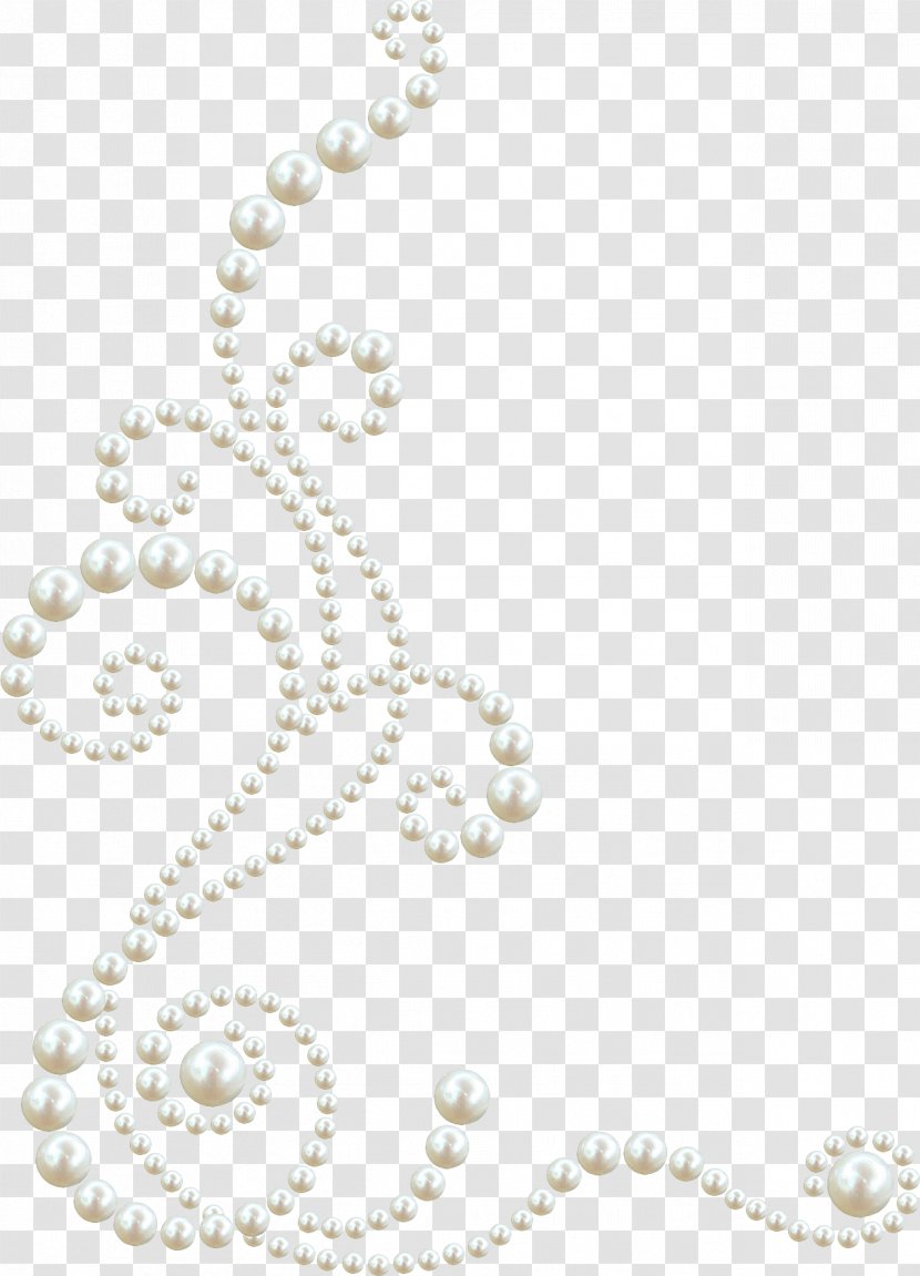 Pearl Clip Art - Body Jewelry - Floral Pattern Transparent PNG