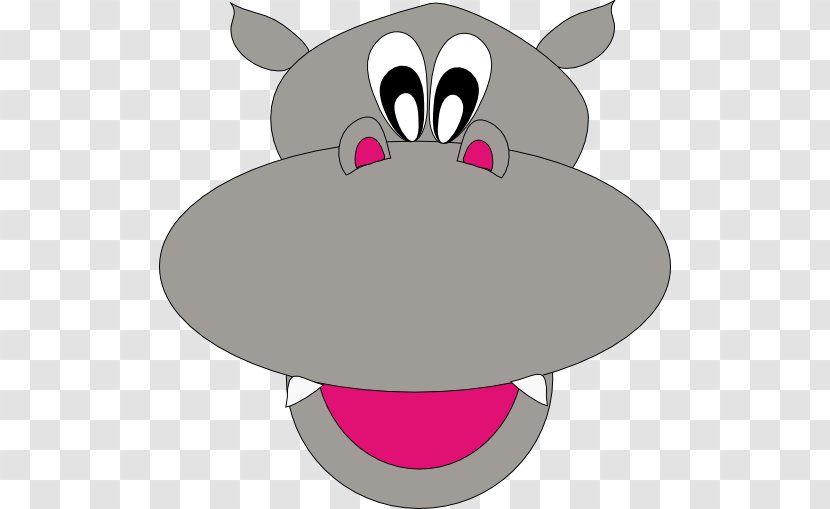 Hippopotamus Face Cuteness Clip Art - Cartoon - Hippo Cliparts Transparent PNG