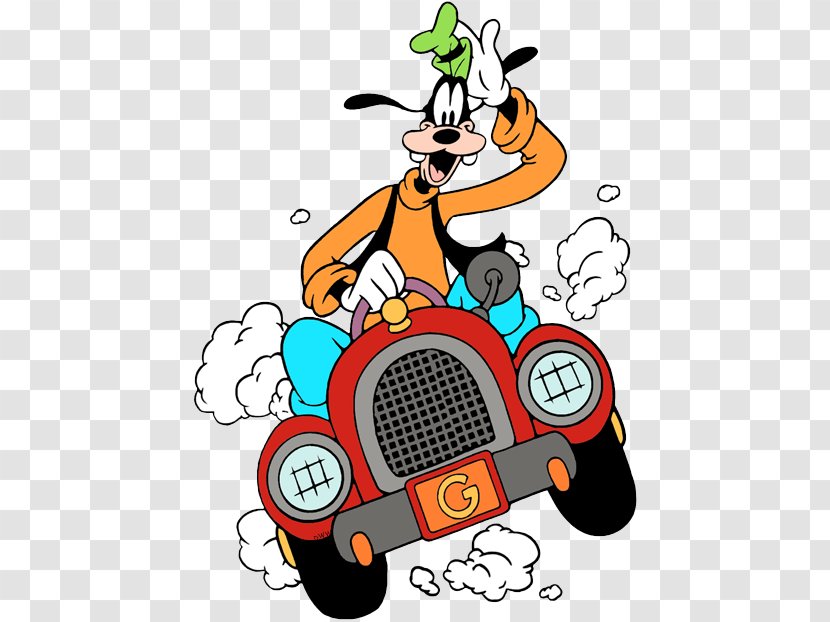 Goofy Mickey Mouse Donald Duck Car Clip Art Transparent PNG