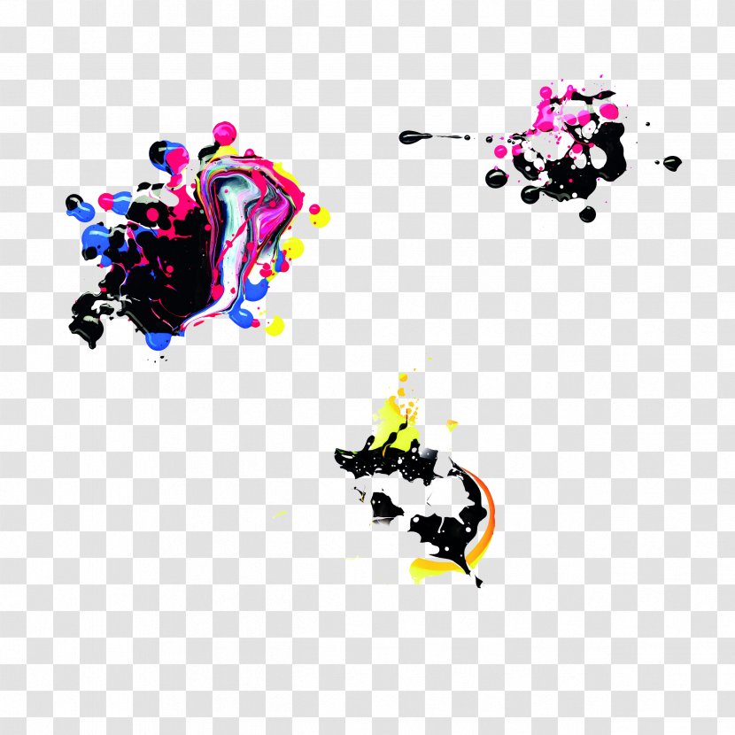 Ink - Color Drops Transparent PNG