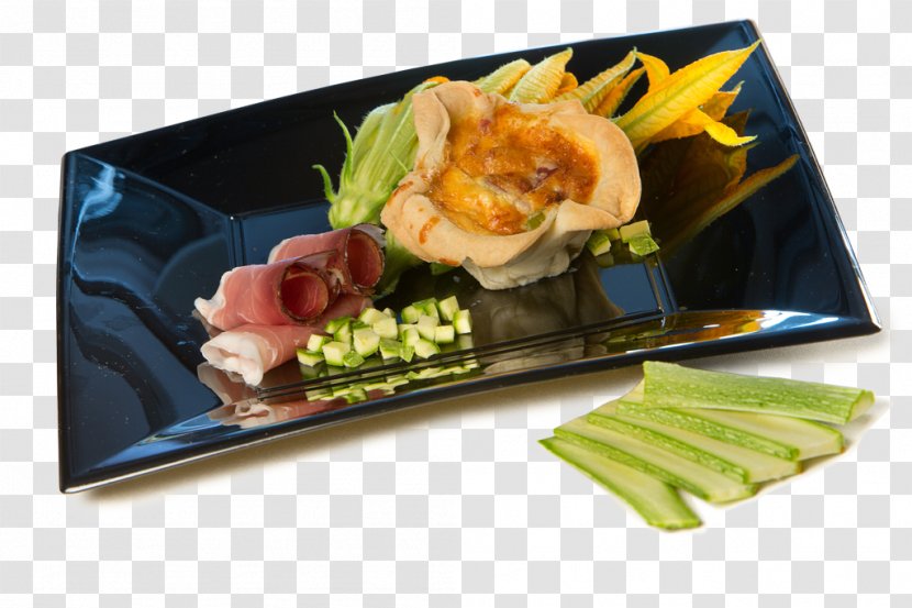 Sashimi Macelleria Mauro E Diego Squash Blossom Sushi Dish - Batter Transparent PNG