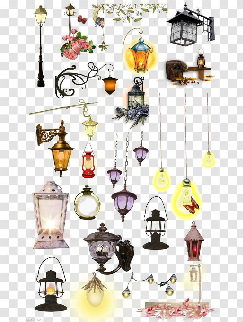 Light Designer - Yellow - Korean Creative Cartoon Hand-painted Lamp Transparent PNG