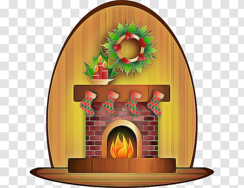 Christmas Decoration - Fireplace - Architecture Transparent PNG