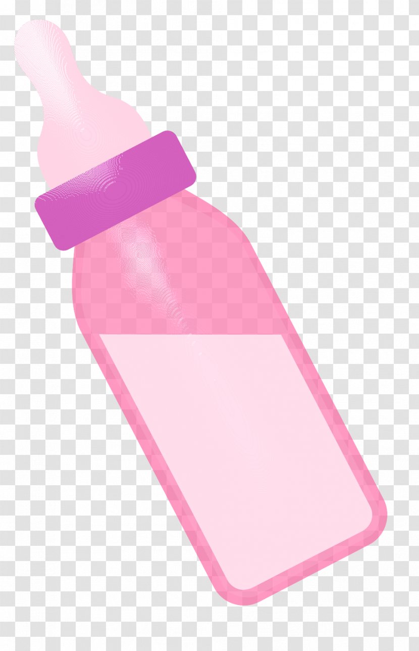 Baby Bottles Infant Image Design - Pink - Milk Bottle Transparent PNG