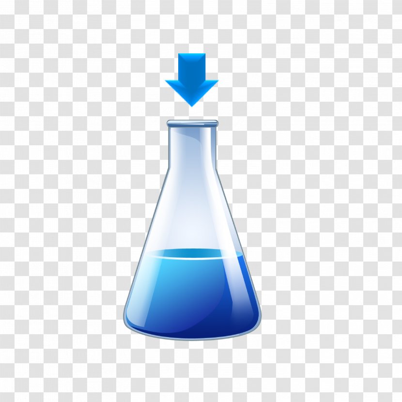 Glass Bottle Container Icon - Barware - Vector Ppt Blue Transparent PNG