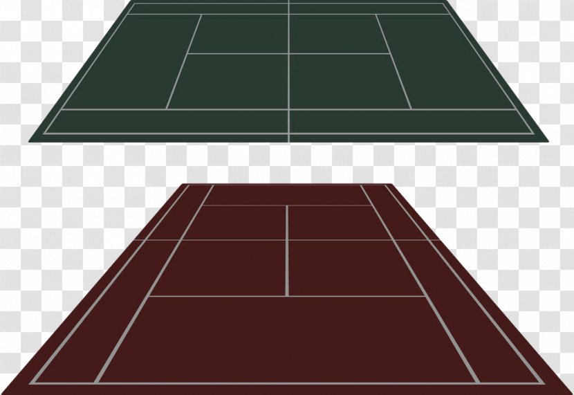Tennis Centre Photography Clip Art - Tile - Hand-painted Badminton Court Transparent PNG