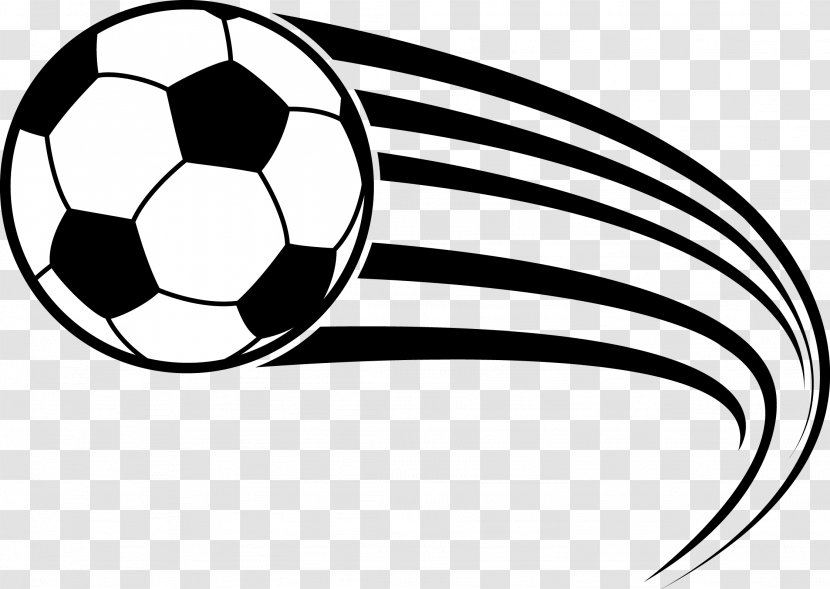 Football Dribbling Clip Art - Black And White - Play Transparent PNG