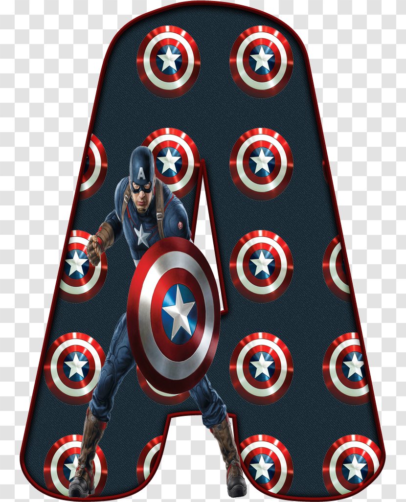 Captain America Thor Superhero Alphabet - Telephony Transparent PNG