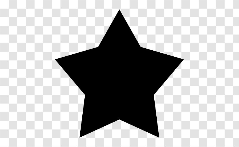 Black Star - Logo - Triangle Blackandwhite Transparent PNG