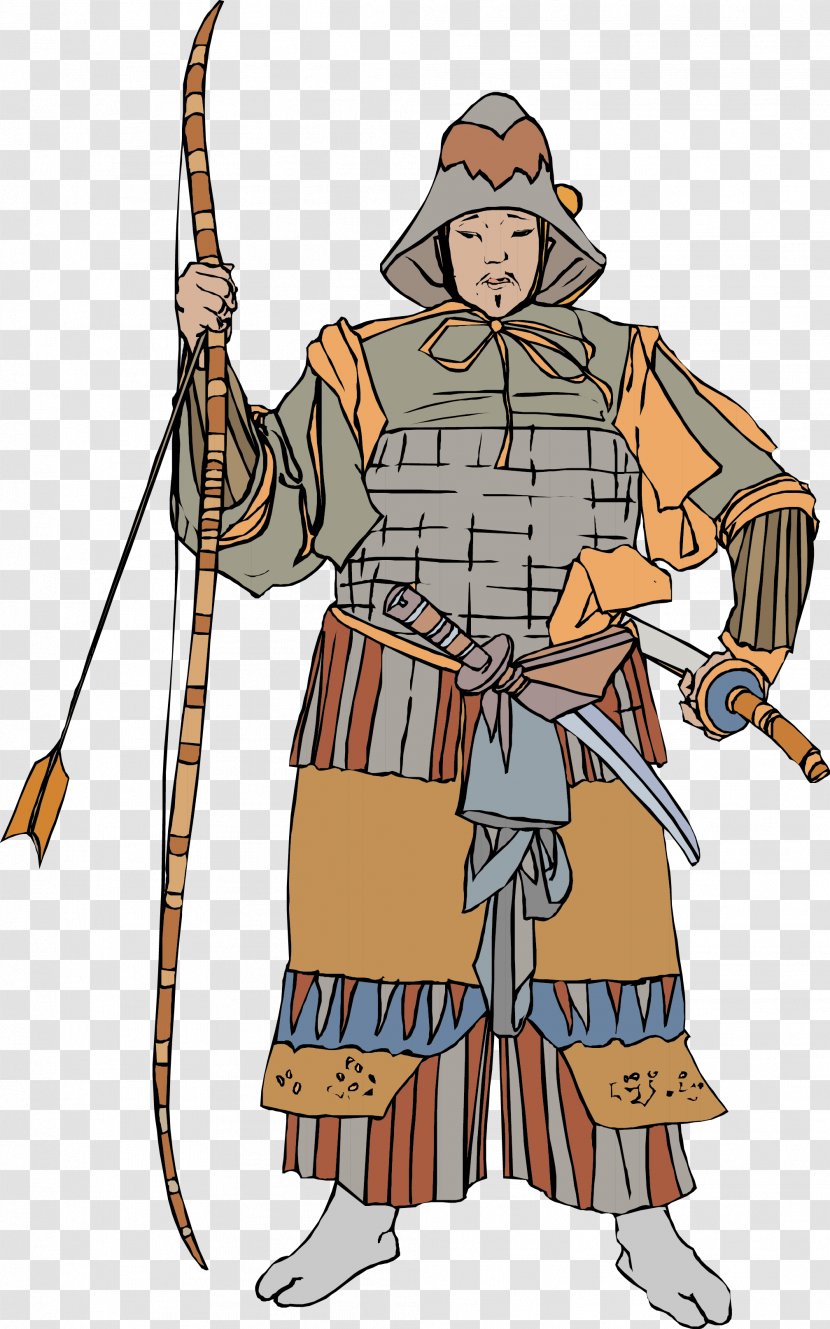 Japan Soldier Ancient History - Bow And Arrow - Japanese Soldiers Transparent PNG