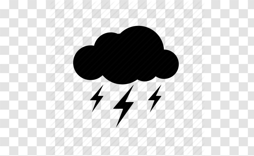 Thunderstorm Lightning Weather - Drawing Icon Transparent PNG
