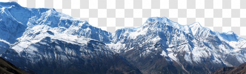 Annapurna Massif Everest Base Camp Circuit Mount Trekking - Panorama - Magnificent Mountain Transparent PNG