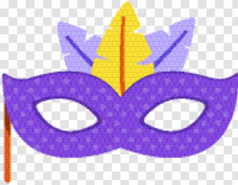 Mask Font Purple Meter - Headgear Costume Accessory Transparent PNG