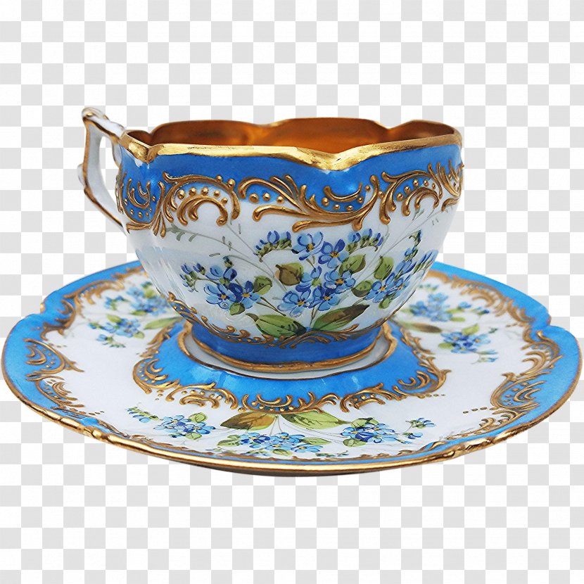 Saucer Teacup Coffee Cup Porcelain - Serveware - Flower Transparent PNG